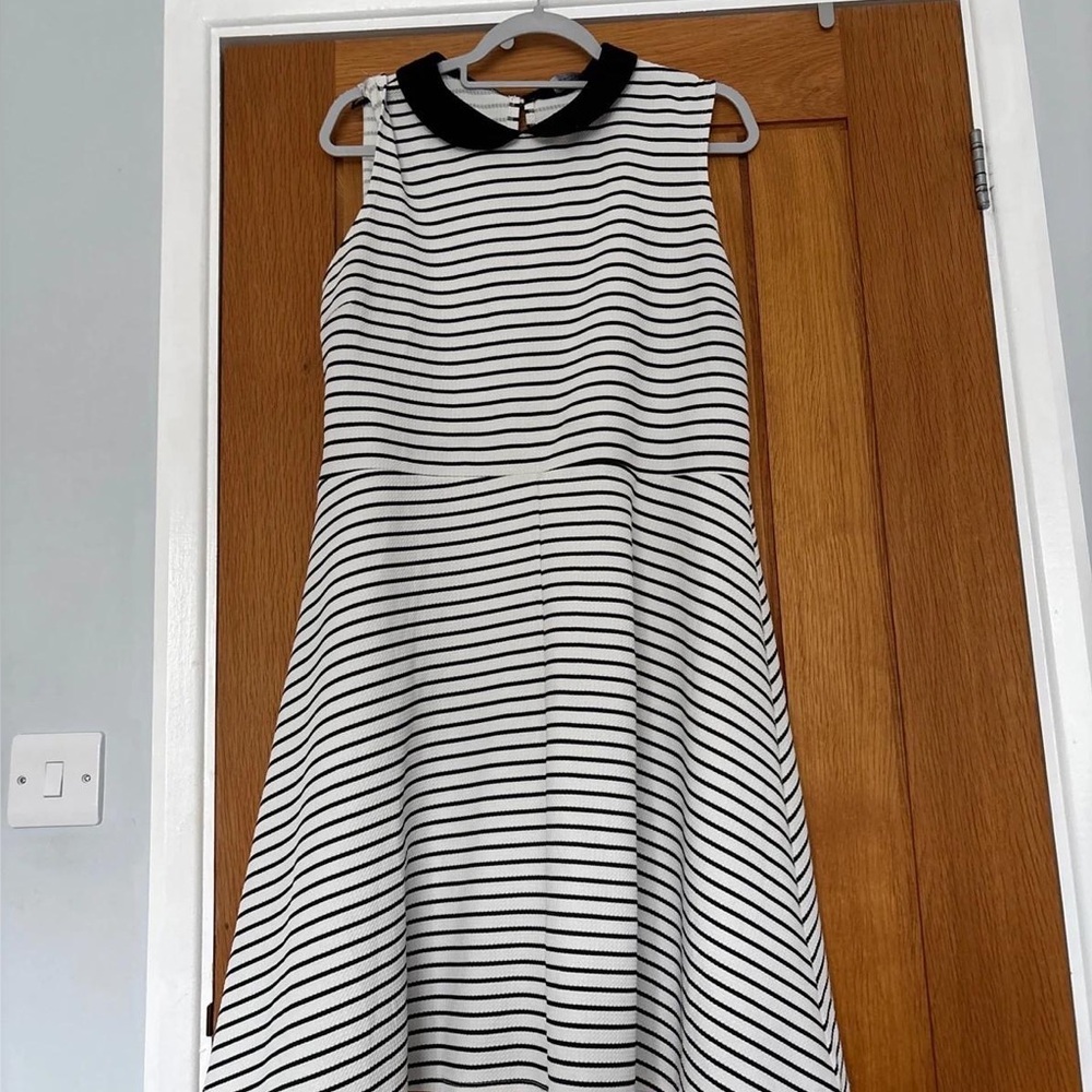 Dorothy Perkins Black and White Striped Mini Dress